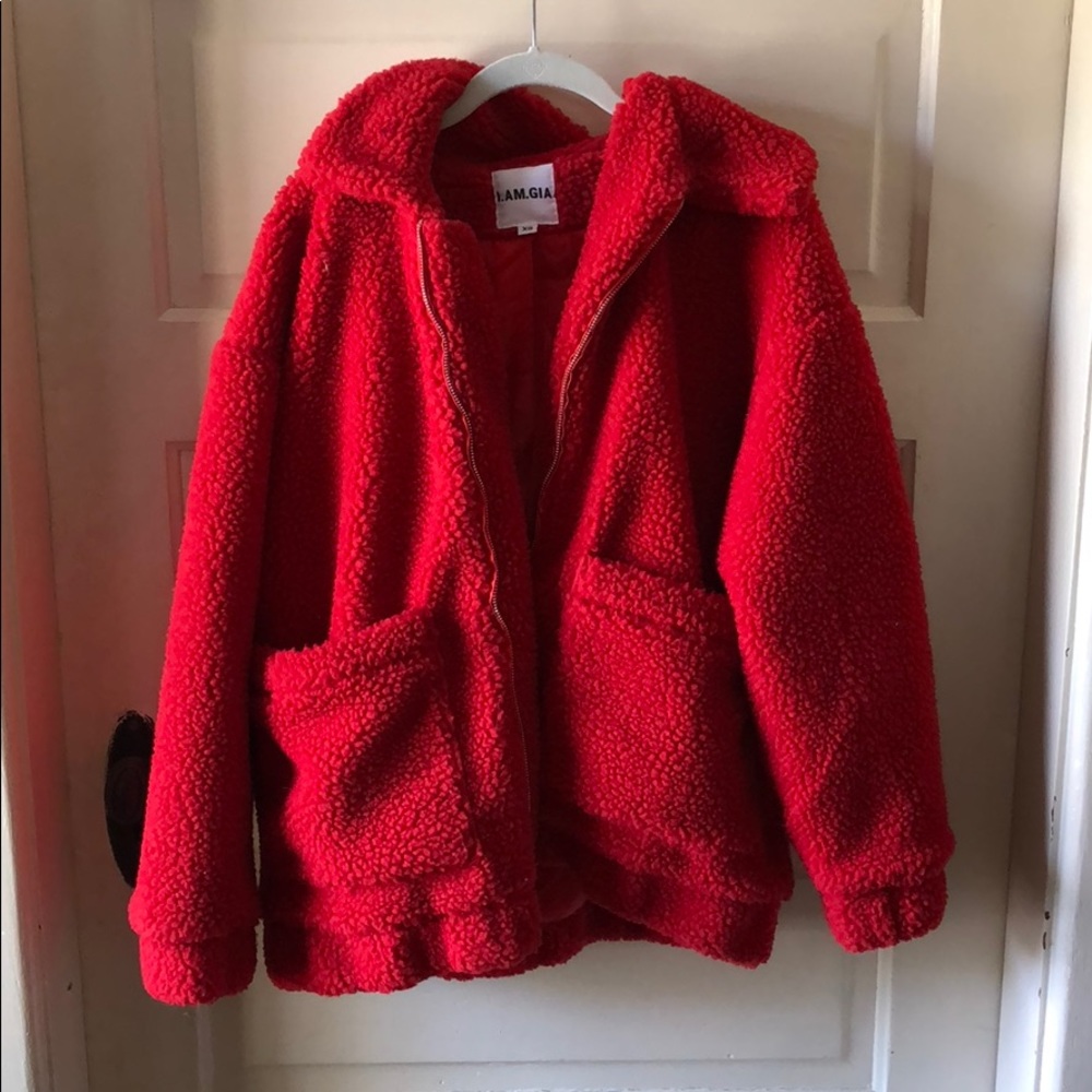 Red I.AM.GIA Pixie Coat